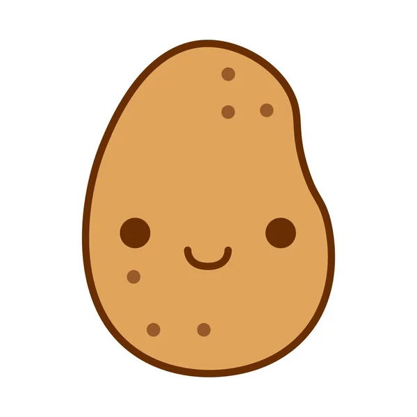 Cartoon Cute Potato Icon Isolated On White Background Stock Vector by  ©Aratehortua 256781138